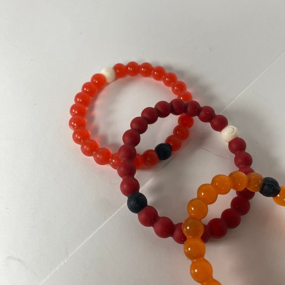 Lokai Bangle Bracelets Lot of 3 NAMI Save the Children Orange Mental Health - Picture 4 of 6